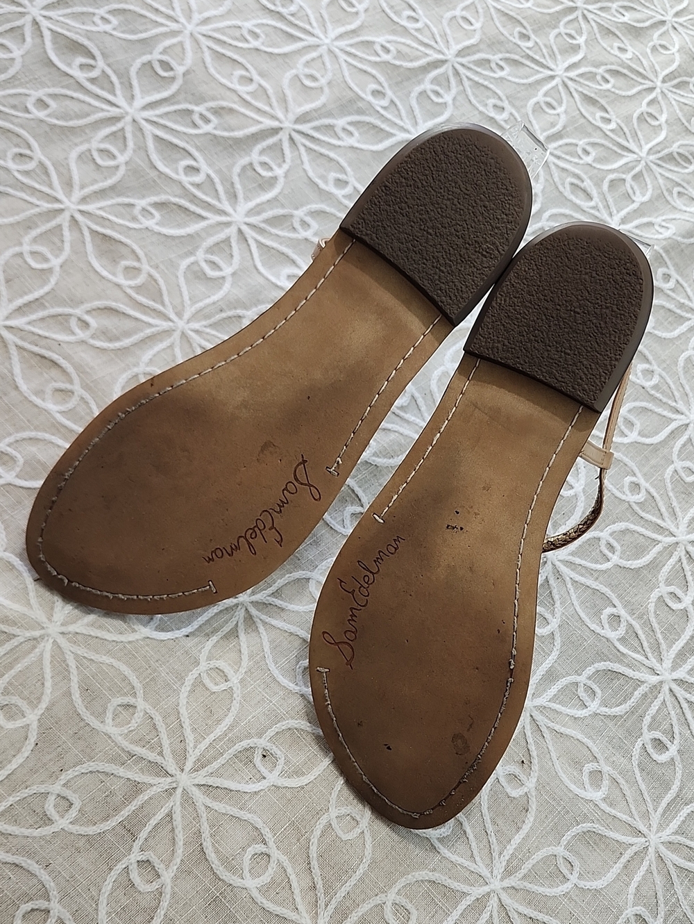Sam Edelman Tan T-Strap Gigi Thong Sandal - Picture 14 of 14